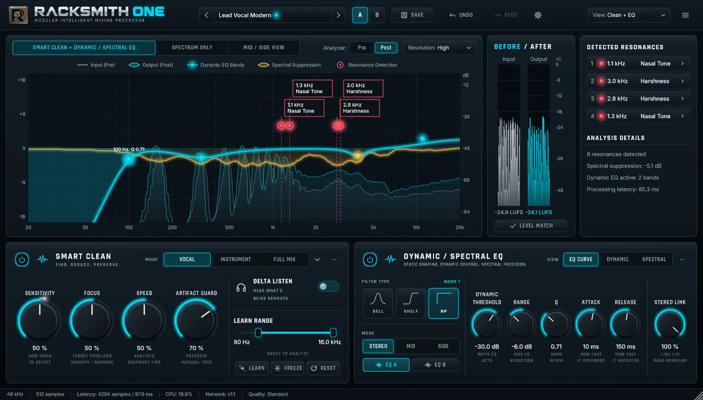 Smart Clean + EQ